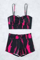 2026 Women's Tie-Dye Drawstring Bikini Set