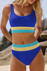 2026 Women's Color-Block Sporty Bikini Set