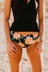 THE MANGO PAINTED FLORAL LOW WAIST TANKINI