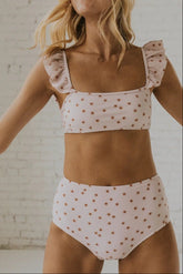 Sunburst Ruffle Bikini Top