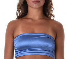 Women's Satin Strapless Bikini Set