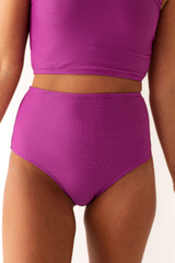 2026 Women's Purple Ribbed Double Shoulder Strap Top