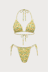 2026 Women's Sexy Triangle Cup Printed Bikini Set