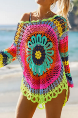 2026 Colorful Crochet Beach Cover-Up