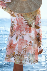 2026 Women's Printed Loose Beach Sexy Bikini Three-Piece Set