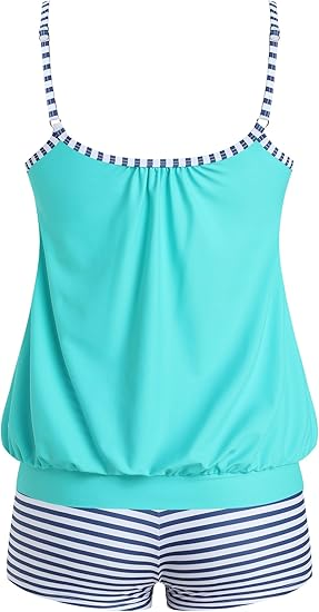 2026 Women's Bow-Tie Loose-Fit Tankini Set