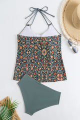 2026 Women's Sexy Printed Two-Piece Tankini Swimsuit
