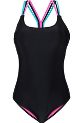 Colorful String One Piece Swimwear