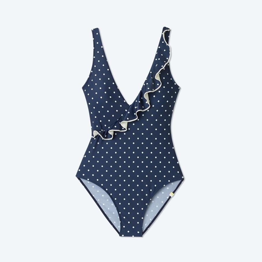 The Ruffle Wrap One-Piece