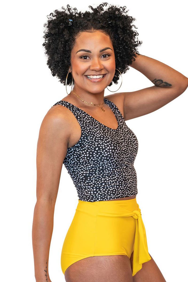 V NECK TANKINI SET