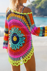 2026 Colorful Crochet Beach Cover-Up