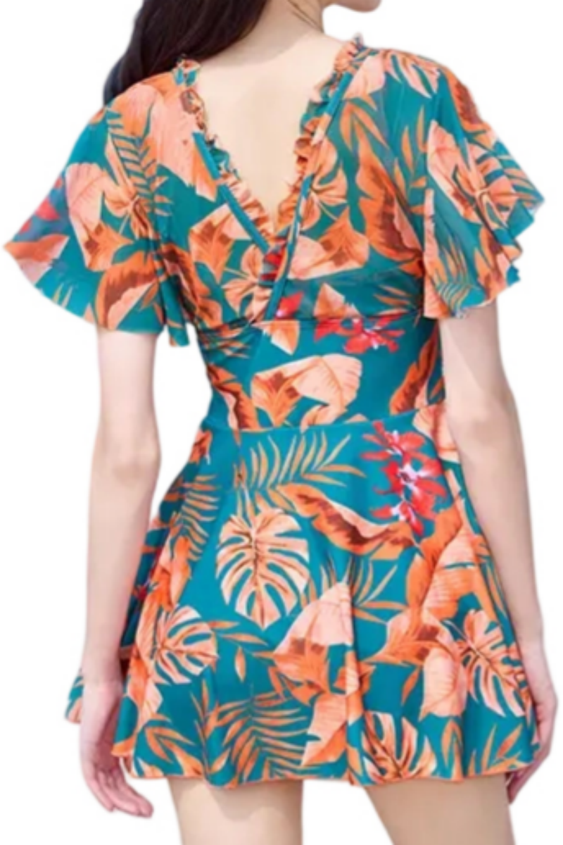 2026 Women's Flowy Printed Wrap Swim Skirt