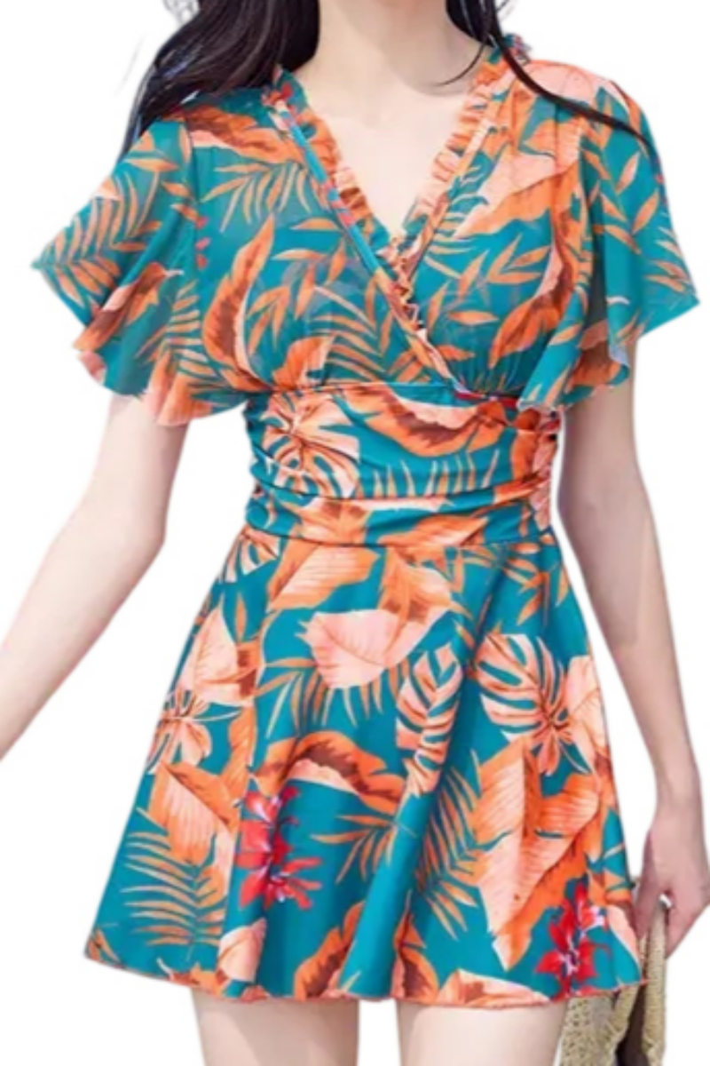 2026 Women's Flowy Printed Wrap Swim Skirt