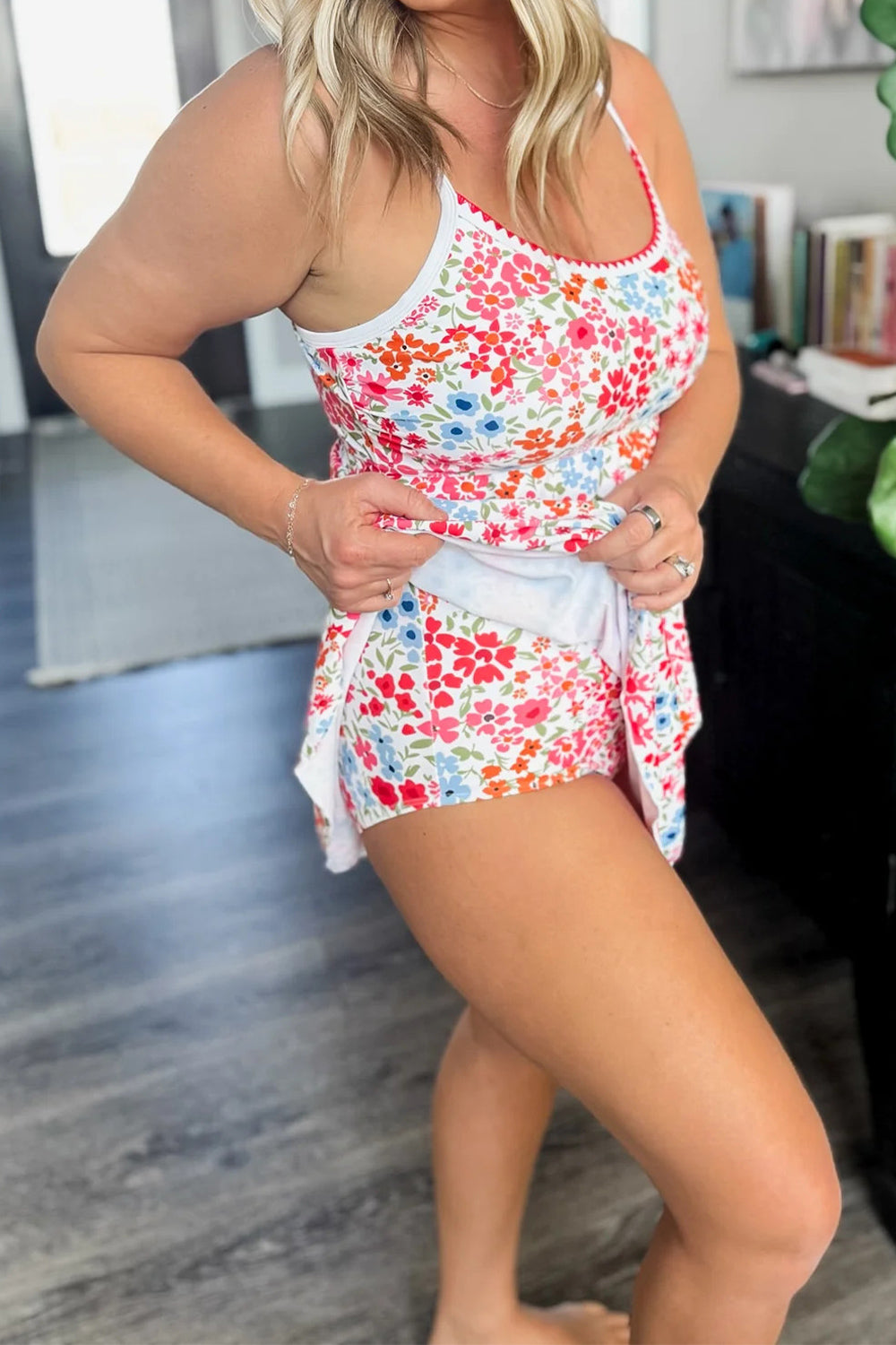 Seaside Garden Swim Dress