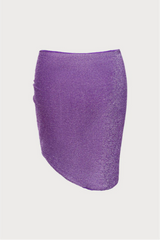 2026 Purple Lurex Sparkly Cover-Up Skirt
