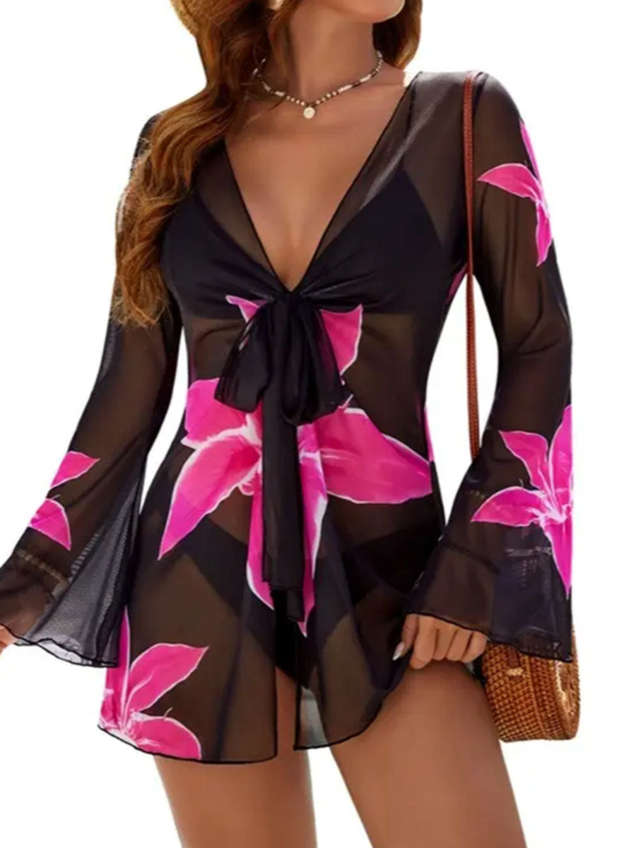 2026 Women's Black Swimsuit Cover Up