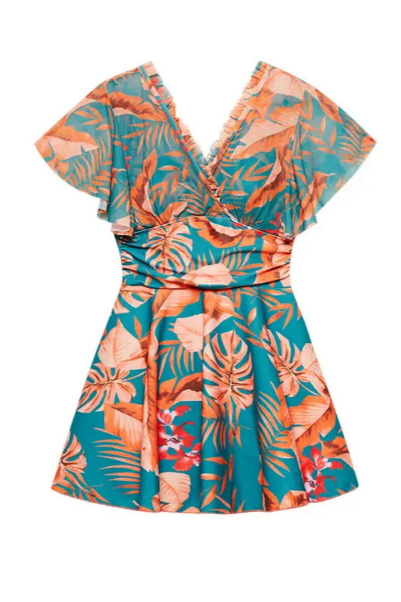 2026 Women's Flowy Printed Wrap Swim Skirt