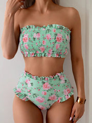 2026 Women's Floral Print Two-piece Bikini Set
