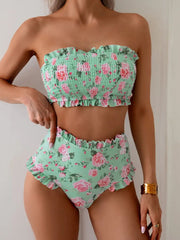 2026 Women's Floral Print Two-piece Bikini Set