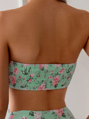2026 Women's Floral Print Two-piece Bikini Set