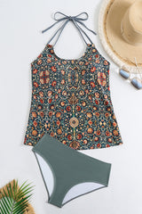 2026 Women's Sexy Printed Two-Piece Tankini Swimsuit