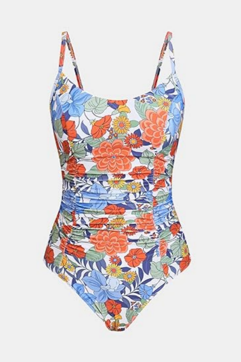 Women's Crossback Lace-up One-Piece Swimsuit