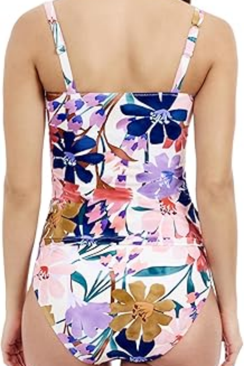 2026 Women's Floral Print Underwire Tankini Set
