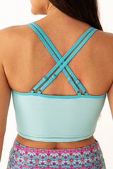 2026 Women's Solid Color Double Shoulder Strap Sports Bikini Set