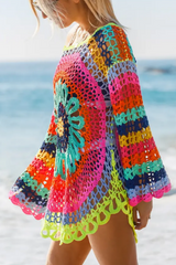 2026 Colorful Crochet Beach Cover-Up