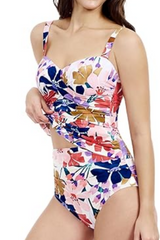 2026 Women's Floral Print Underwire Tankini Set