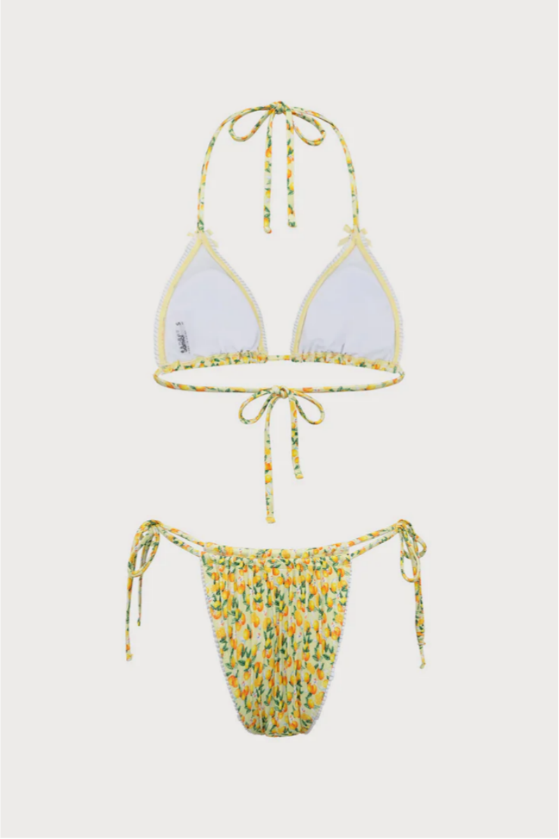 2026 Women's Sexy Triangle Cup Printed Bikini Set