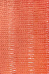 2026  Orange Gradient Textured Stripe O-Ring Cutout Halter Tie Bikini Two-Piece Set